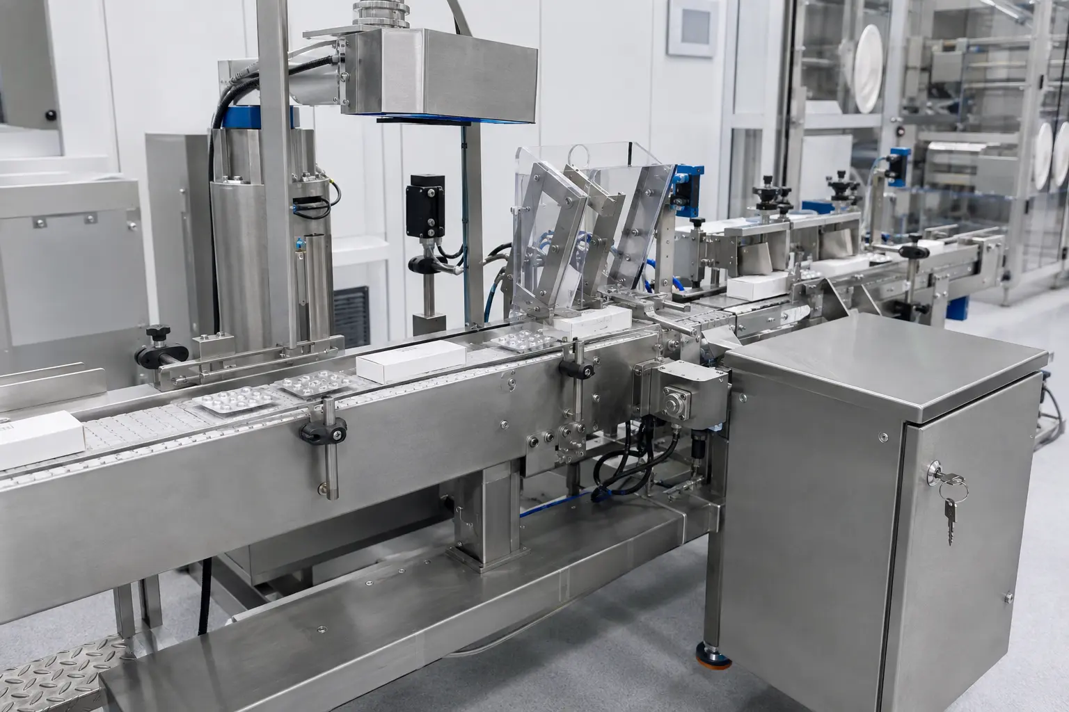 Pharmaceutical reject station prepared for documented acceptance testing